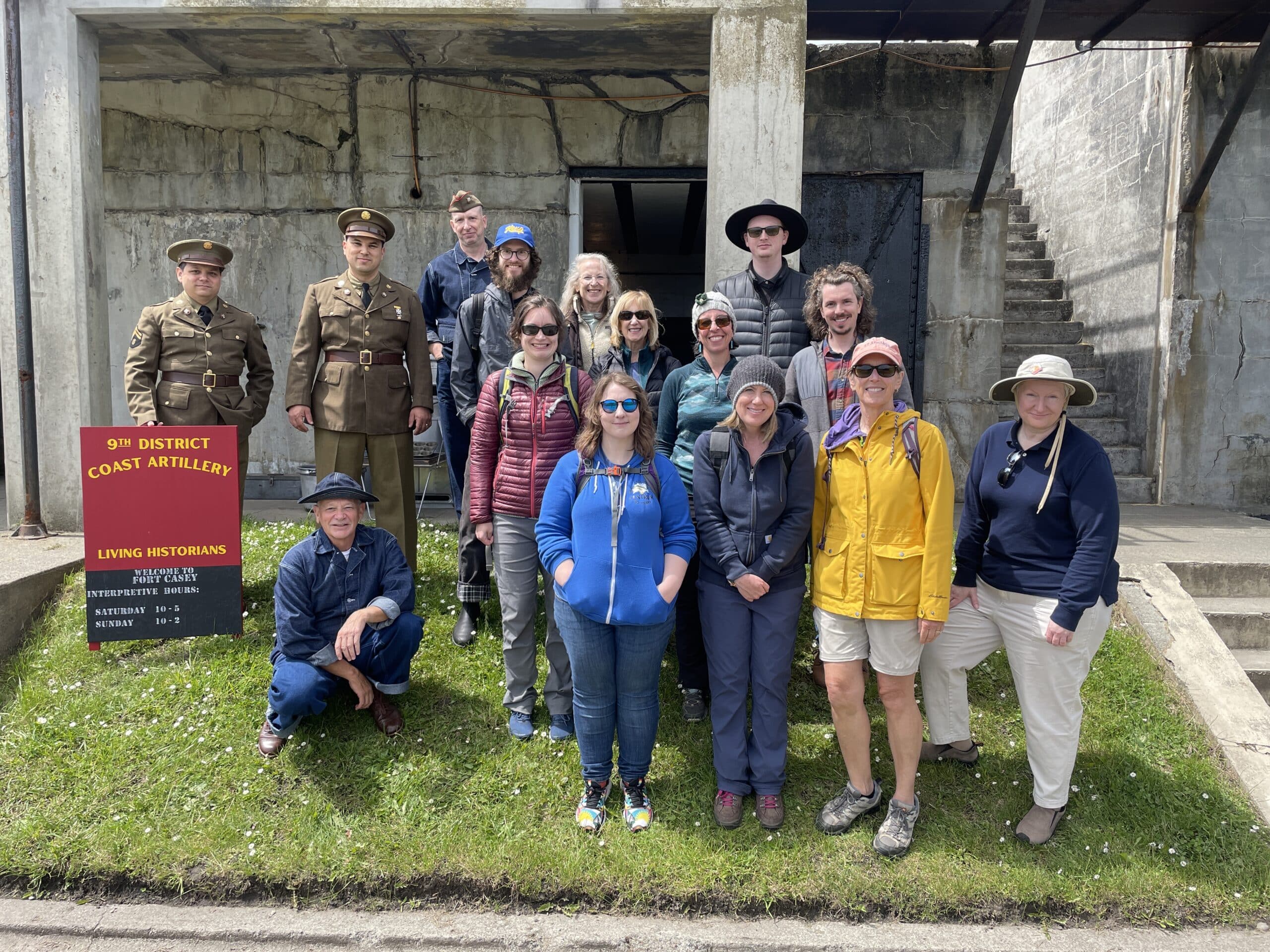 Fort Casey field trip group photo